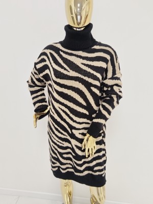 Sweter zebra tunika